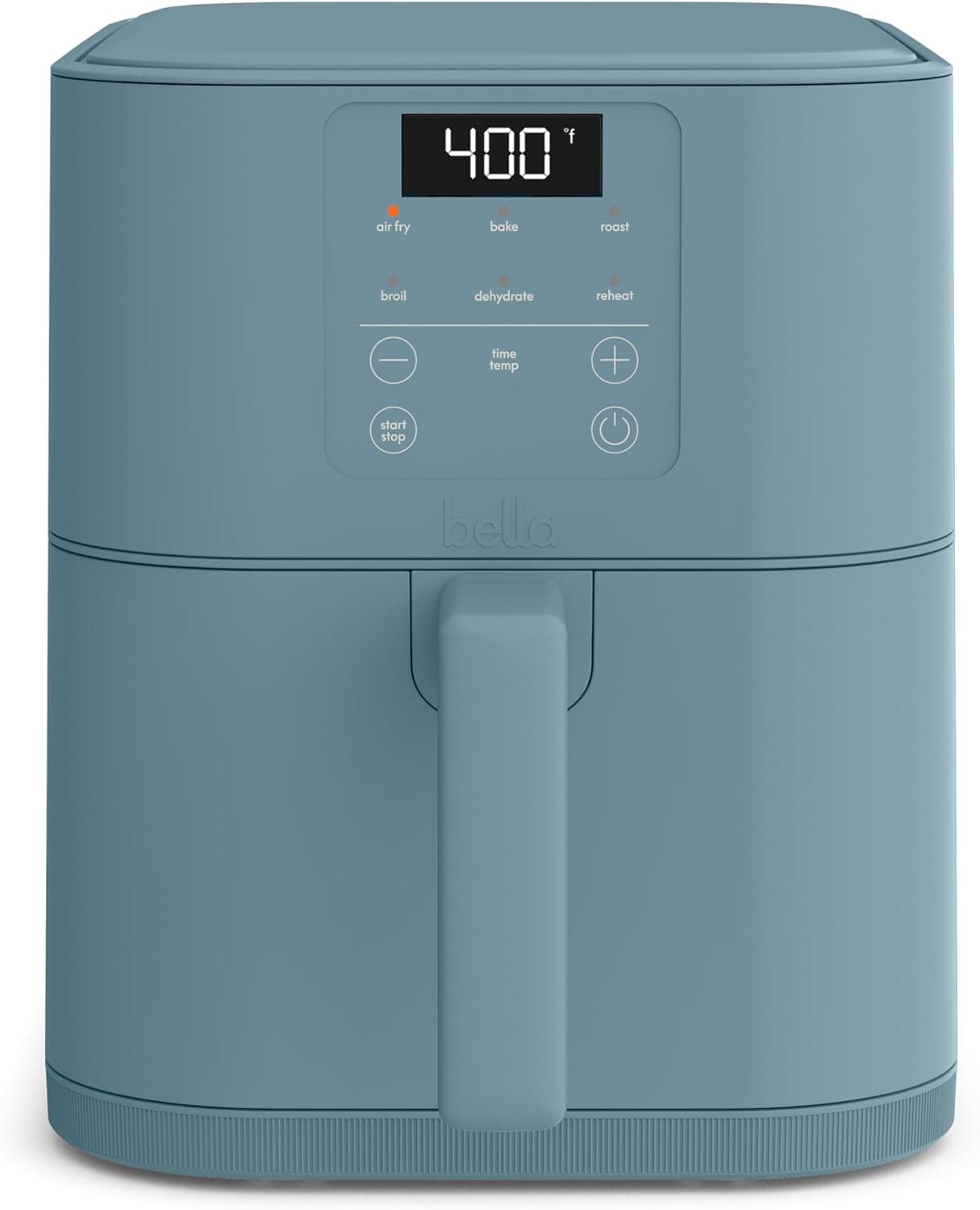 bella Fits-Anywhere 6qt Slim Air Fryer with Non-Toxic Coating, Surf