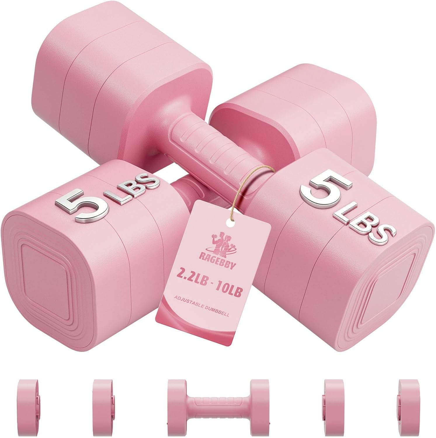 Adjustable Dumbbell Set of 2, Weights for Men and Women at Home