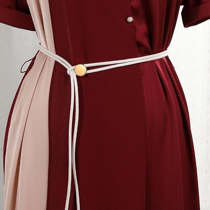 Fall Dresses Belt for Women Thin Belts Rope Tie Belt Faux Leather Waist Dress Belts Renaissance Accessories Jewelry